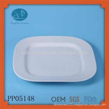 Wholesale white ceramic serving food tray plate fruit for sale